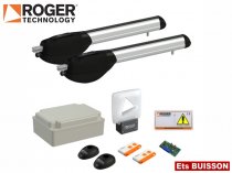 Kit motorisation portail Roger Technology pour 2 vantaux - c520