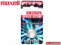 Pile Bouton Lithium 3V 150mAH CR2025