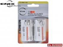 Pile alcaline blister LR20 NX 1.5V 19.76Ah par 2